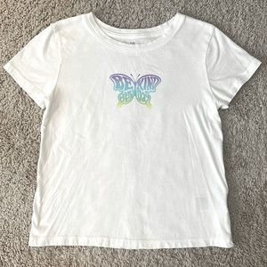Girls GAP 100% Organic Cotton Graphic T-shirt, Size L (10)